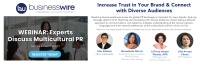 Business Wire to host a Free Webinar: Experts Discuss Multicultural PR Webinar